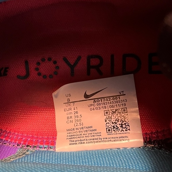 NIKE Joyride Retro CC ‘Multicolor’ Sneakers - Picture 9 of 9
